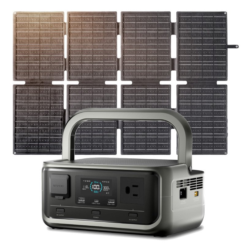 ALLPOWERS VOLIX P300 US with SOLAX SE160 solar panel