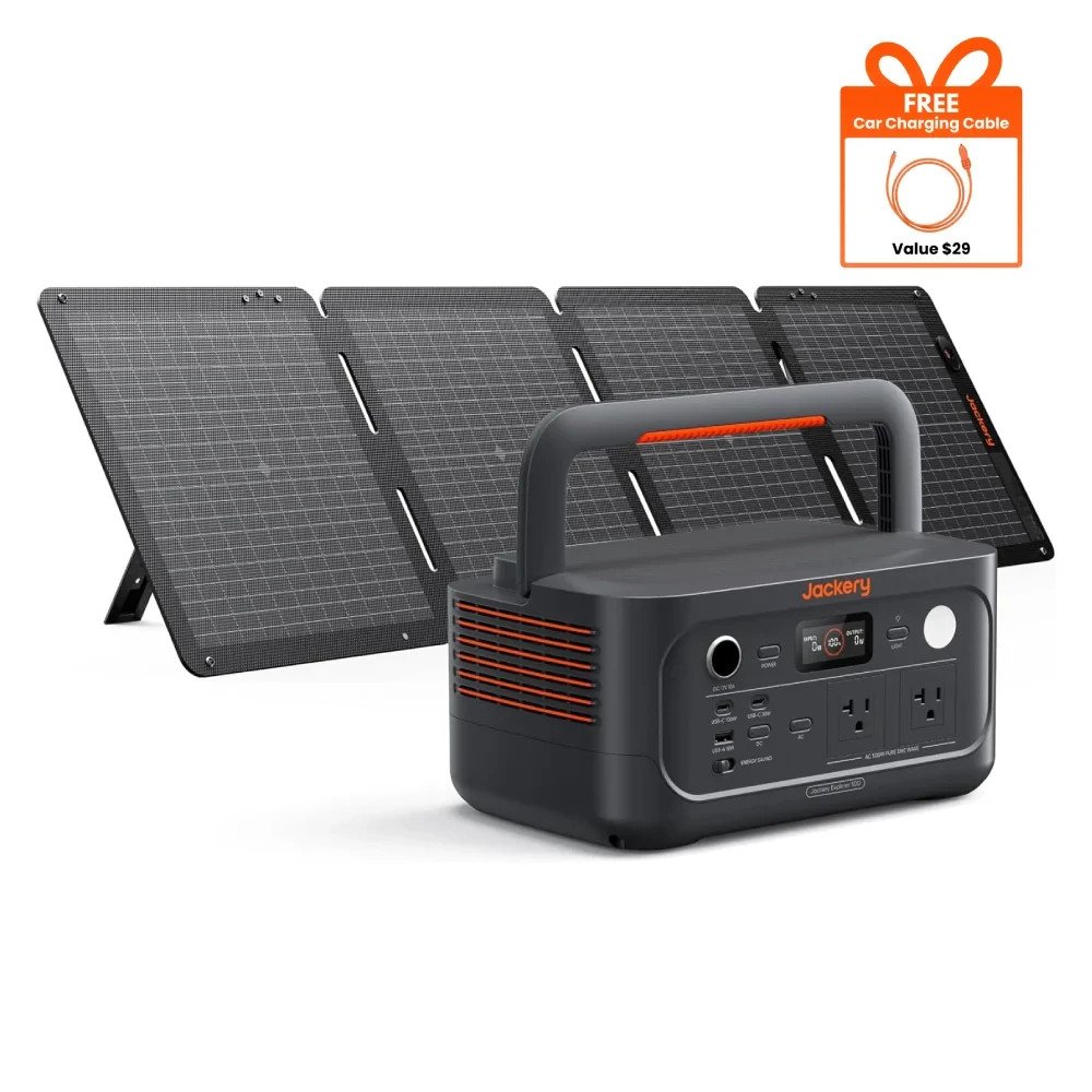 Jackery Explorer 500 v2 + SolarSaga 100W Air bundle