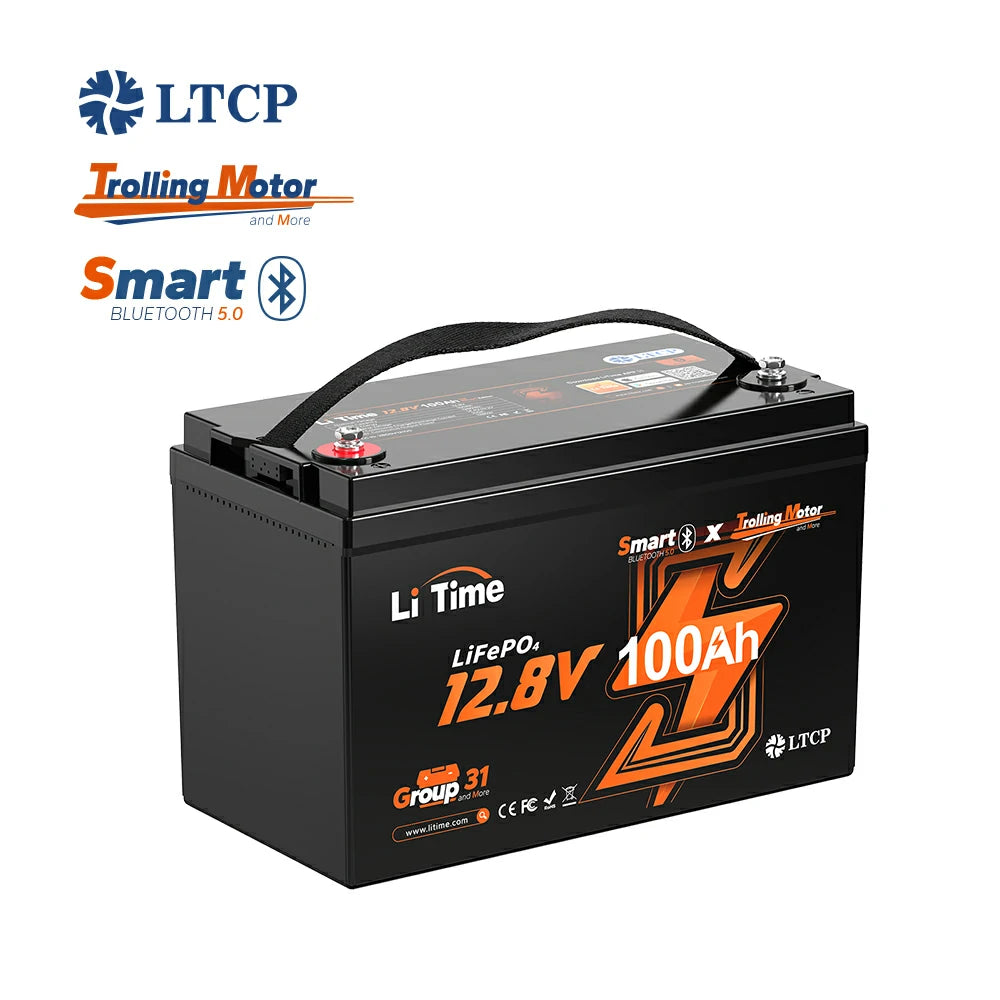 LiTime 12V 100Ah TM Smart Bluetooth battery — US 1 Pack