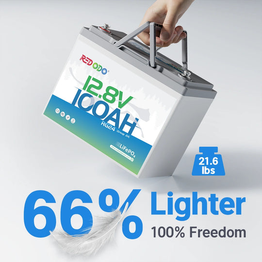 Redodo 12V 100Ah Group 24 Basic LiFePO4 Battery